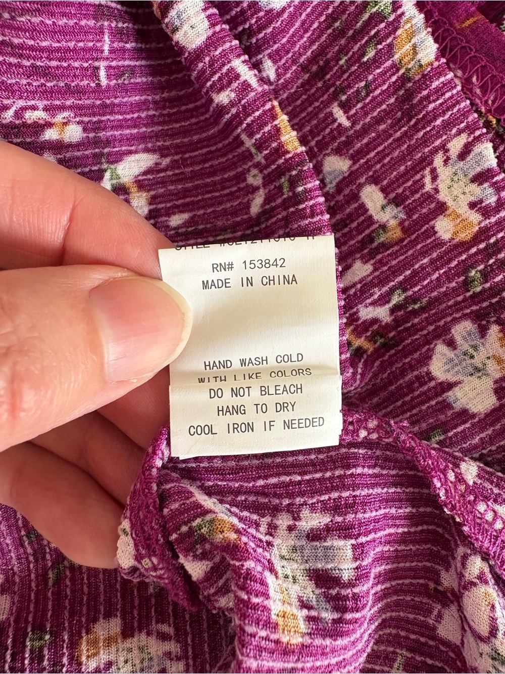 MELLODAY Anthropologie Plum Floral V-Neck Tunic 2X EUC Boho Romantic Feminine - Picture 6 of 8